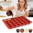 thumbnail image 7 of WEIOUKC Peanut Butter Cup Molds, Silicone Mini Tart Pan,Cavity Silicone Baking Mold, Non-Stick Chocolate & Cupcake Tray for Brownie, 7 of 7