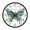 Intricately Butterfly, variant on Voice Activated Clock with Glow Light 12 Inch Large Silent Wall Clock Battery Operated for Home Decor A Flock Of Butterflies