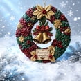 thumbnail image 7 of Clearance! Christmas 3D Fabric Poke Wreath DIY Kit for Adults & Beginners , Holiday Gift for Home Hanging Decor (Bell), 7 of 7