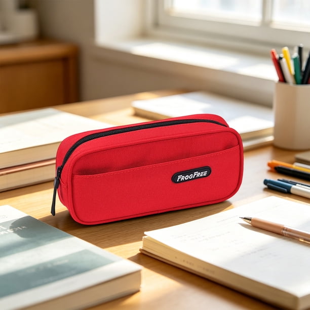 Large Capacity DirtResistant Pencil Case Pen Bag WaterRepellent Stationery Organizer For Students Office School Supplies Storage
