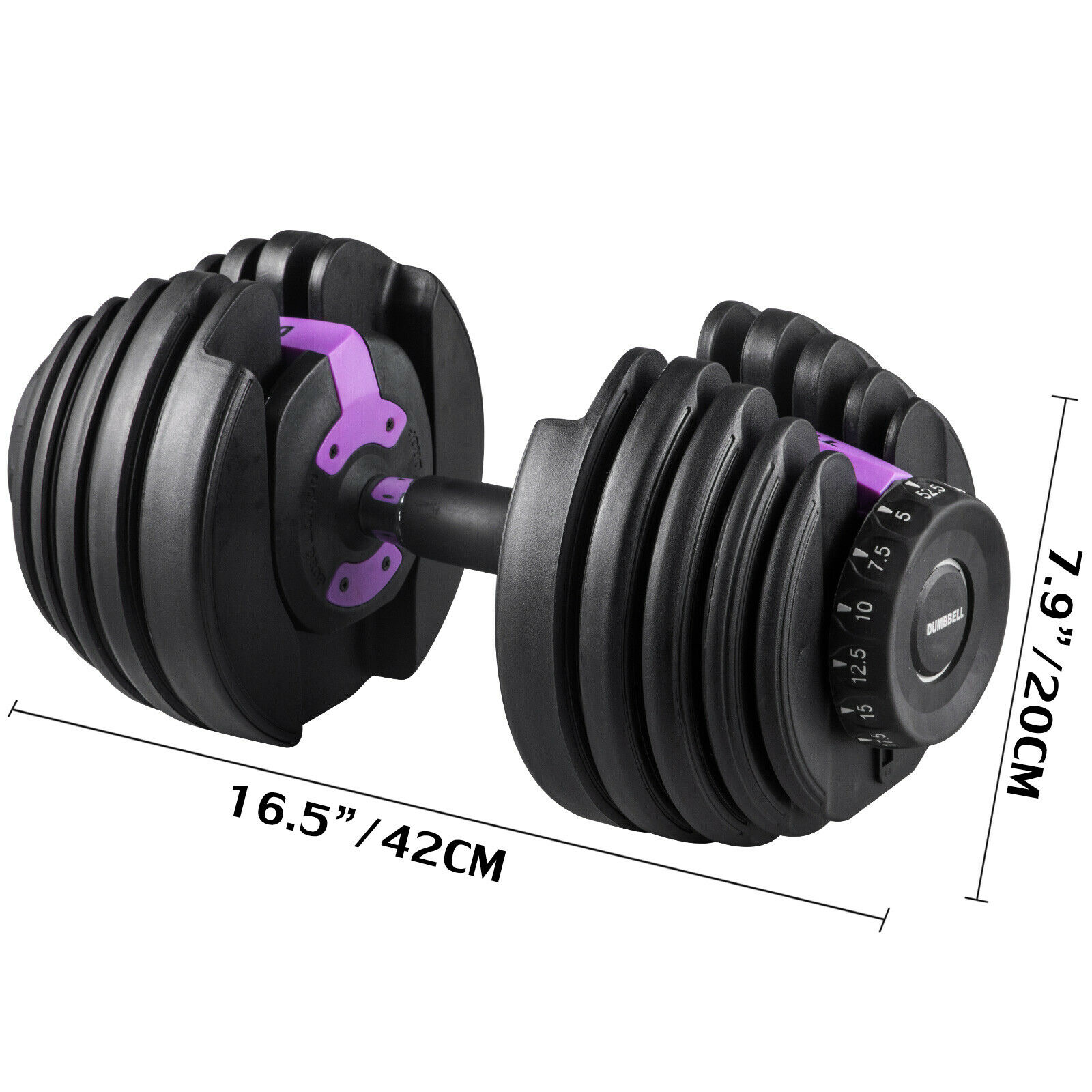 VEVOR Adjustable Dumbbell Weight Set Selecttech 552