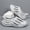 Grey, variant on Men'S Mecha Style Hollow Closed Toe Clogs, Thick Sole Non-Slip 2-In-1 Slides, Summer Trendy Beach Sandals