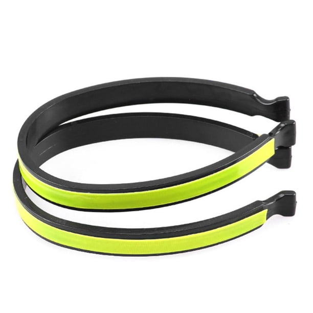 2 uds., correas reflectantes para tobillo y pierna, Clip ajustable para pantalones de bicicleta para ciclismo nocturno Ndcxsfigh Accesorios para bicicletas