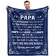 thumbnail image 1 of LHSHID Gifts for Papa Grandpa from Grandchildren Birthday Gift for Grandfather Blanket Unique Fathers' Day Christmas Thanksgiving for Papa Best Grandpa Gifts Idea Papa Gifts Blanket 40"x50", 1 of 7