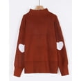 thumbnail image 5 of Sweaters for Women Quarter Zip Striped Sweaters Knitted Warm Pullover Sweaters Shermie, 5 of 7