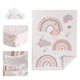 thumbnail image 2 of Levtex Baby - Rainbow Dreams Toddler Bed Set - Pink, Grey, Taupe, Tan and Coral - Rainbow Theme - 5 Piece Set - Quilt, Fitted Sheet, Flat Sheet, Pillow Case, Decorative Pilow, 2 of 5
