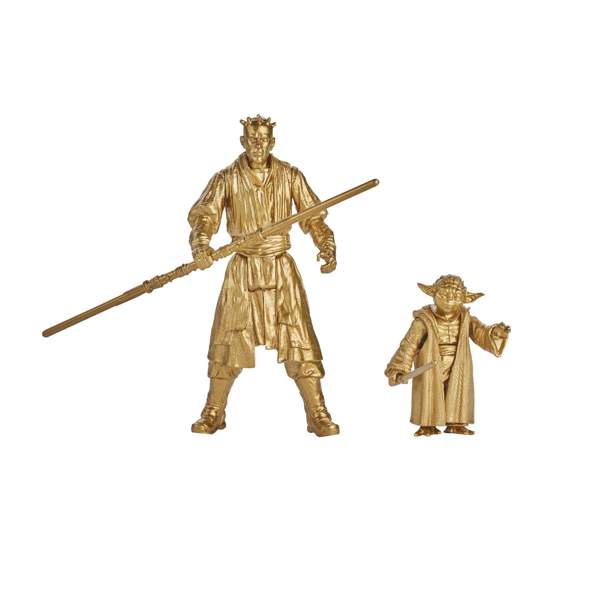 New Star Wars Darth Maul /& Yoda Figure Gold Skywalker Commemorative Edition