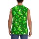thumbnail image 4 of Fotbe St Patrick's Day2 Men's Camiseta sin Mangas Estampada para Hombres, Playera Casual para Gimnasio, Entrenamiento, Playa-3X-Large, 4 of 7