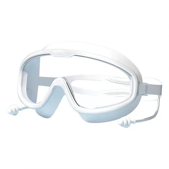 Rodiuiu Children Swim Goggles with Earplugs Waterproof No Leakage Anti-Fog UV Protection Boys Girls Wide View Goggles Diving Snorkeling Equipment