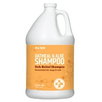 Pet MD Oatmeal & Aloe Shampoo for Dogs and Cats - Nourishing Anti Itch for Sensitive Dry Skin & Flaking - Professional Grooming & Moisturizing Dog Shampoo Gallon