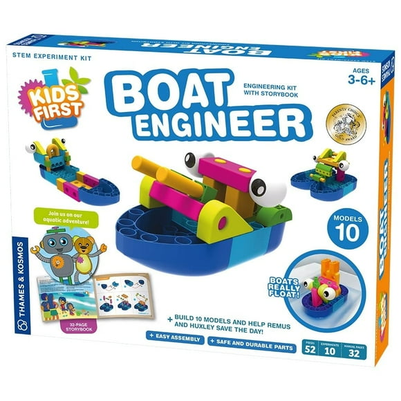 Kit de experimentos STEM Thames & Kosmos Boat Engineer, 10 modelos