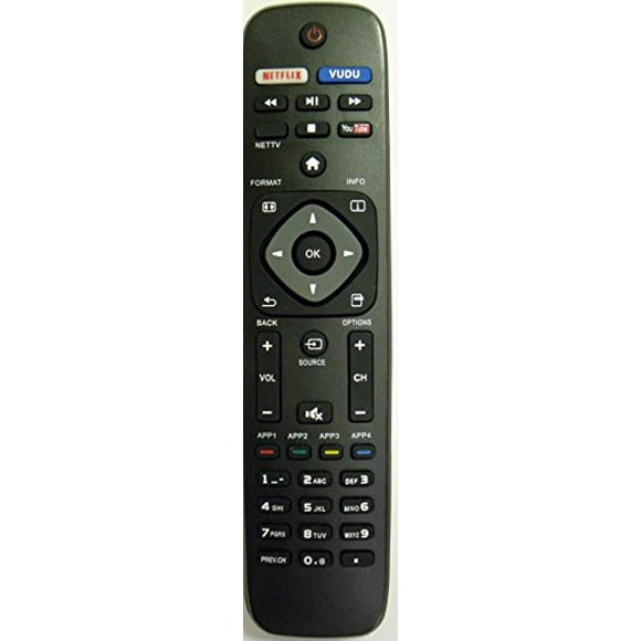 Remplacement pour Télécommande TV Intelligente Philips NH500UP