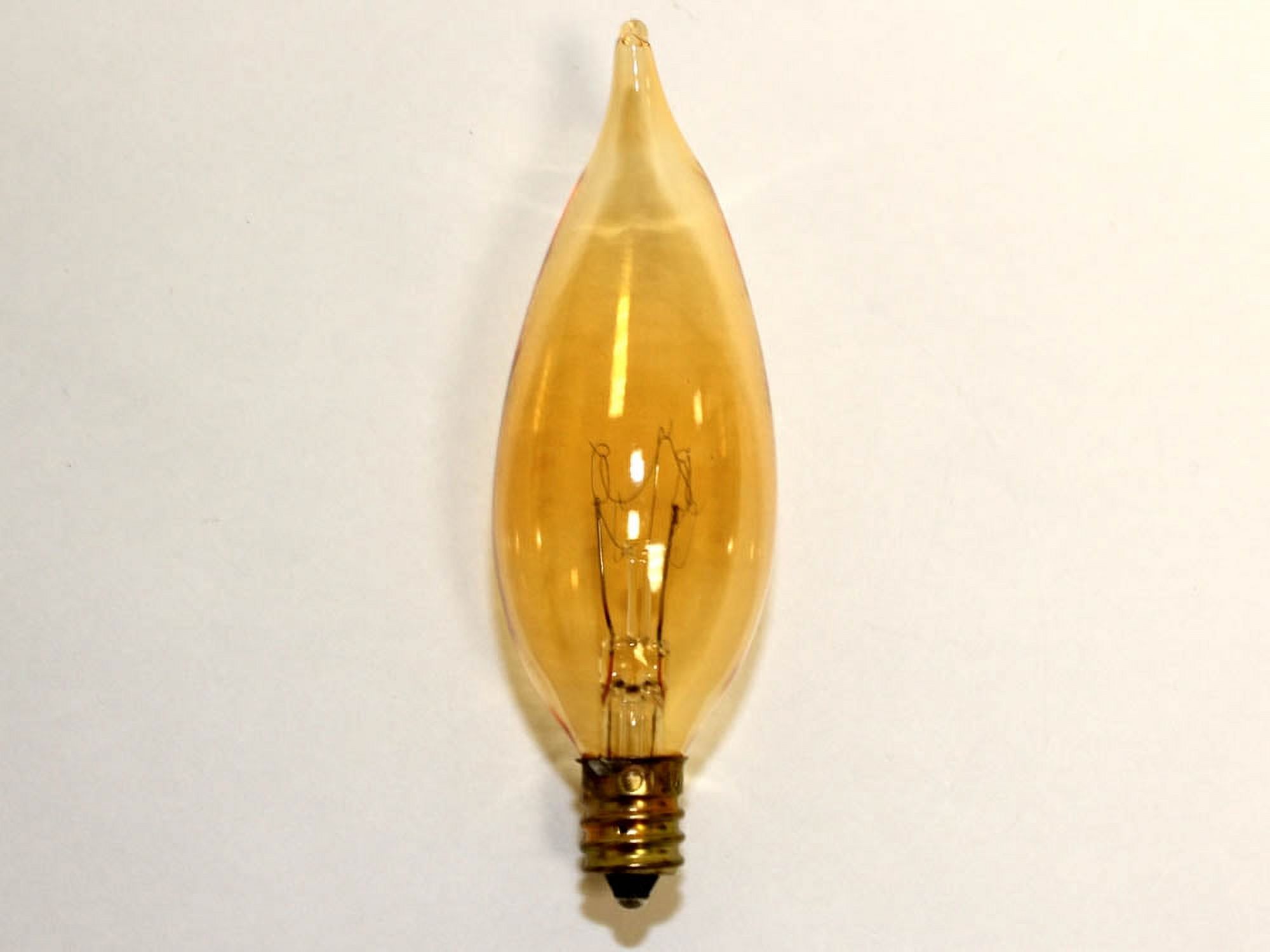 Bulbrite Decorative - Incandescent light bulb - shape: CA10 - E12 - 15 W - warm white light - 2700 K - antique - image 3 of 4