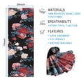 thumbnail image 2 of Pioneer Flower Floral Print Pattern Hot Yoga Mat Towel Non Slip for Hot Yoga - Quick-Drying Yoga Mat Cover with 4 Corner Pockets with Travel Bag - Hot Yoga Towel Non Slip 70"x26", 2 of 6