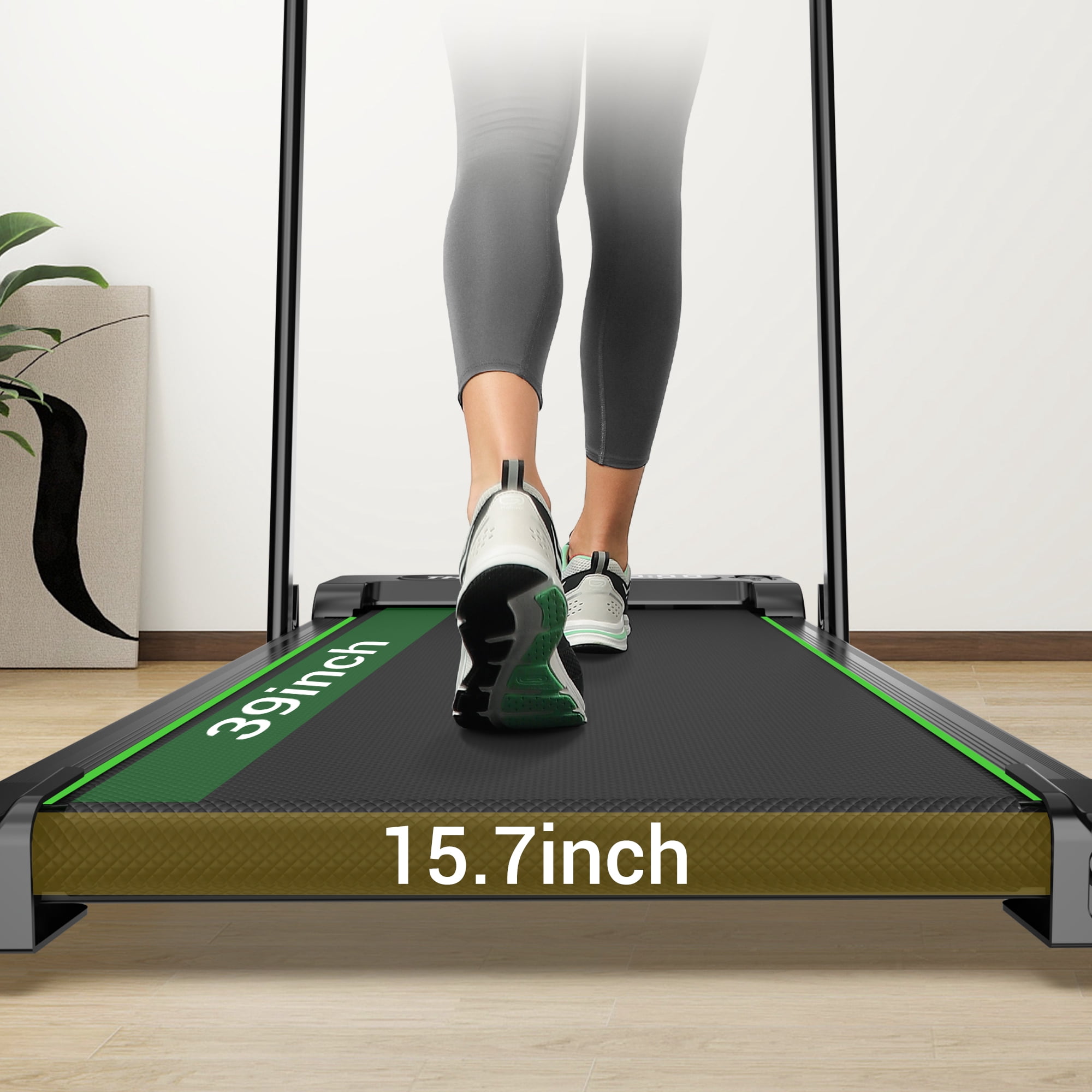 2 in 1 Walking Pad for Home/Office,Folding Treadmill 2.5HP,COFUNOK Under Desk Treadmill with Remote,0.6-7.6mph