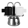 thumbnail image 5 of Cafetière Moka Double Tête en Acier Inoxydable Cafetière Italienne DIY Cafetière Moka Outil de Cuisine, 5 of 5