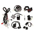 thumbnail image 1 of 1 Set Wiring Harness Loom Cdi Coil Spark Plug Key S Kit For 150cc 250cc Atv Dirt Bike O Stator, 1 of 2
