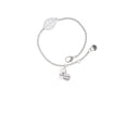 thumbnail image 2 of Delight Jewelry Silvertone Small True Love Waits Heart - Silvertone Leaf Delicate Bracelet, 6.25+1.75", 2 of 4