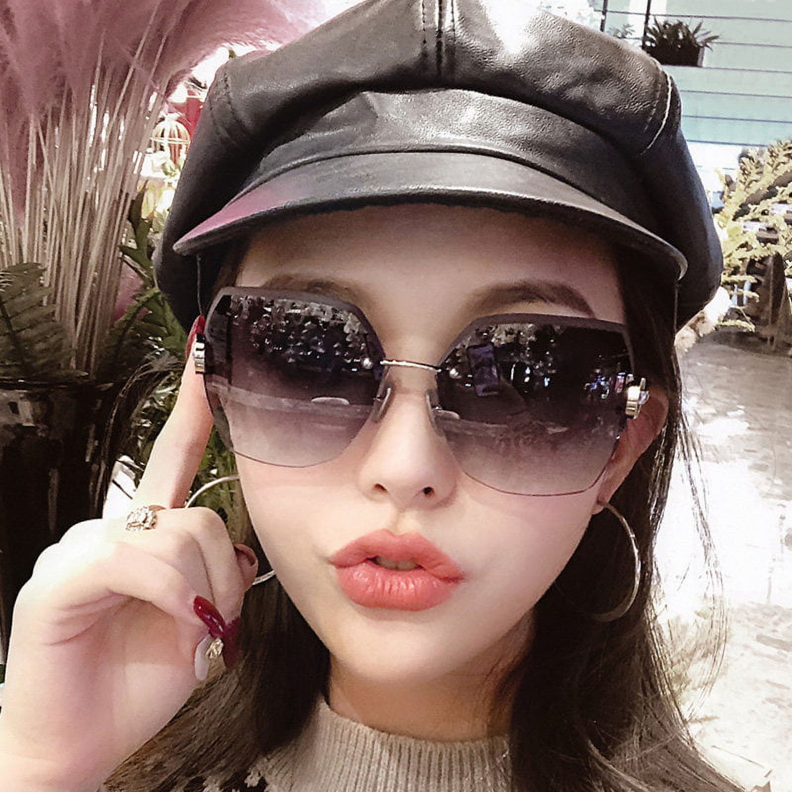 Bulk-buy Korean Style Women Fashion Black Sunglasses Ins price comparison