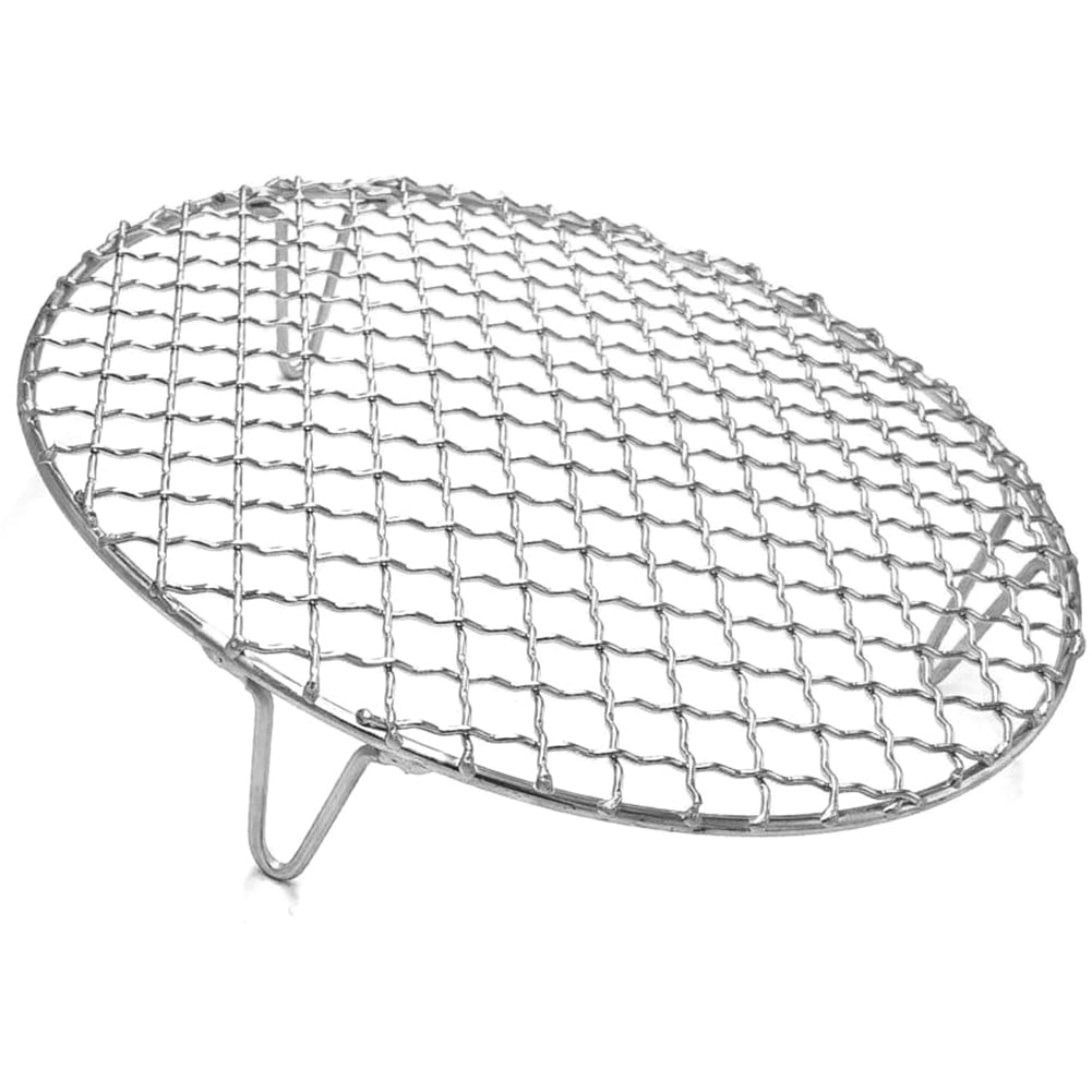 304 Stainless Steel Pizza Tray Round Grill Mesh with Feet Grill Grill Grill Grill Cooling Rack Steam Grill Camping Outdoor Mesh Wire Mesh Color : 16cm