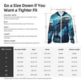thumbnail image 5 of Uemuo Ice Blue Ocean Cute Dolphin Pattern Women's Full Zip UPF 50+ Sun Protection Hoodie Jacket Long Sleeve Sun Shirt Hiking Outdoor Performance with Pockets-, 5 of 9