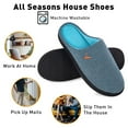 thumbnail image 4 of VONMAY Men's Cozy Slippers Two-Tone Indoor Outdoor House Shoes, 4 of 6