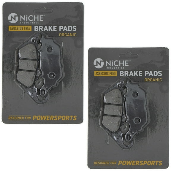 Niche Rear Brake Pad Set for Yamaha YZF R3 Organic Motorcycle 2 Pack 519-KPA2580D