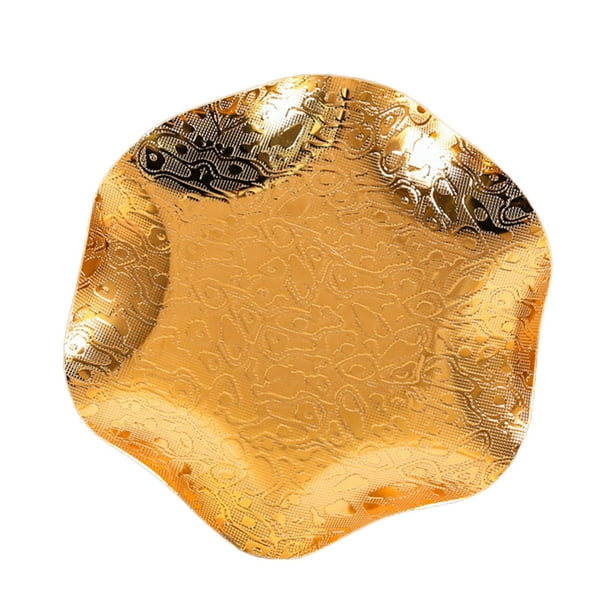 Soporte de almacenamiento de fruta de hierro Sunnimix Bandeja de plato de frutas Contenedor Bandejas para servir