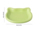 thumbnail image 6 of Cat Bowl Shallow Whisker Friendly Plastic Pet Dish With Cat Head Design In Multiple Colors, 6 of 7