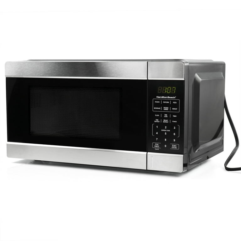 Hamilton beach black digital microwave oven discount