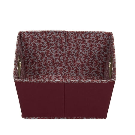 bins storage burgundy brand paisley organizing offices rooms fabric