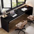 thumbnail image 4 of Tribesigns 78.7 Inches Long Computer Desk, Wooden Extra Long Desk Double Desk Workstation, 2 Person Desk for Home Office, 4 of 5