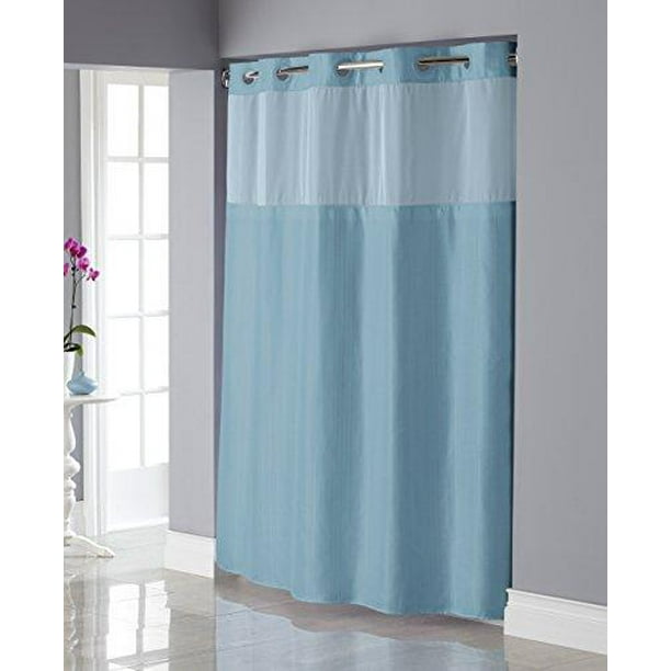 hookless rbh34my837 shiny texture herringbone shower curtain with snap