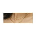thumbnail image 2 of 14K Lungo Paperclip Chain Necklace, 2 of 7