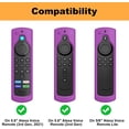 thumbnail image 3 of CaseBot Anti-Slip Remote Case Silicone Cover for Fire TV Stick 4K Max / Fire TV Stick (2nd and Later) / Fire TV Stick Lite / Fire TV Cube / Alexa Voice Remote (2nd Gen and 3rd Gen), Purple, 3 of 8