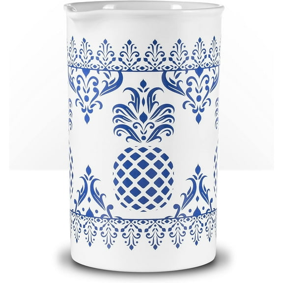 PIÑA BARWARE Seamless Professional Porcelain Mixing Glass – 600mL / 20oz (Pineapple Hospitality Pattern, 1-Pack)