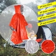 thumbnail image 4 of Poncho De Lluvia Equipo De Supervivencia Manta Térmica Impermeable Poncho Lado Reflectante Para Mayor Visibilidad Para Acampar Al Aire Libre Senderismo Speravity HA038845-00, 4 of 6