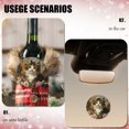 thumbnail image 4 of Funny Christmas Ornament,Realistic - Looking Kitten In Rose Garden,Xmas Round Ceramic Pendant, 4 of 6