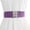 Purple, variant on Wide Waist Elasticated Woman Belt Silver One Size