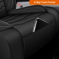 thumbnail image 7 of DIKSOAKR Seat Covers Fit for Dodge RAM 2002-2024 2025 2026 5-Seats PU Leather Car Seat Covers for RAM 1500 2500 3500 Truck Pickup Crew Quad Cab with Split Bench, 7 of 7