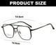 thumbnail image 2 of Gafas bloqueadoras de luz azul para mujer y hombre, gafas de moda retro con montura grande, gafas para juegos de computadora, 2 of 5