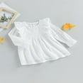 thumbnail image 3 of AMERTEER Robe en Dentelle pour Bébé Fille Manches Longues Robe Princesse Ligne A, 3 of 9