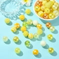 thumbnail image 5 of DanLingJewelry 50Pcs Yellow Series Acrylic Round Beads 20mm Chunky Bubblegum Beads Large Ball Beads for Bracelets Pens Jewelry Making, 5 of 8