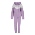 thumbnail image 1 of Gibobby Conjunto de Pantalones para Mujer Conjunto de dos piezas de pantalones con capucha de manga larga y capucha gruesa con combinación de colores a la mod(Morado,G), 1 of 5