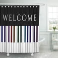 thumbnail image 1 of Cortina de Ducha ABPHQTO Urock Colorful Music Piano Keys 160x180 cm, 1 of 1