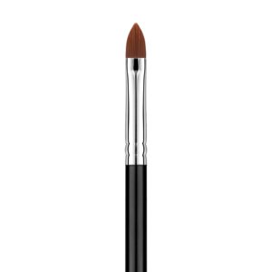 Brosse à lèvres Professional Make Up Brosse Travel Rouge à lèvres brillant Wands Applicator Cosmetic Tool Kits Malédiction Sans Nylon Cheveux Brosse de maquillage végétalien (Noir)