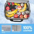 thumbnail image 6 of 48 Can Camping Cooler Bag, Soft Sided Cooler Bag, Insulated Ice Chest, 100% Leakproof and Portable Lunch Cooler Bags Travel Beach Trip Camping Picnic Coolers for Outdoor Activities, Gray, 6 of 8