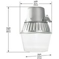 thumbnail image 2 of Halo AL6501FL 65-Watt Aluminum Fluorescent Dusk to Dawn Outdoor Security Area Light, Silver, 2 of 4