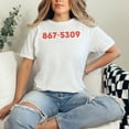 thumbnail image 2 of Vintage Numerical Design in Red 867 - 5309, White Comfort Colors T-Shirt, Small, 2 of 3