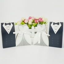 FELTECHELECTR 100Pcs Assorted Color Candy Boxes For Wedding Favors And Party Treats 5X3X10cm